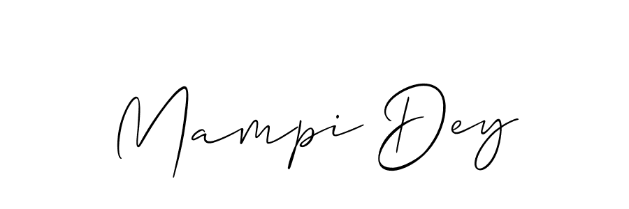 Once you've used our free online signature maker to create your best signature Allison_Script style, it's time to enjoy all of the benefits that Mampi Dey name signing documents. Mampi Dey signature style 2 images and pictures png