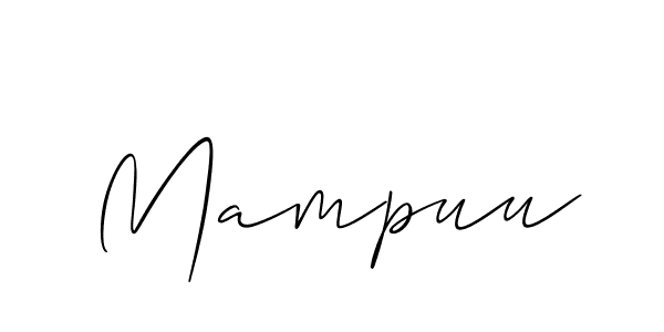 Mampuu stylish signature style. Best Handwritten Sign (Allison_Script) for my name. Handwritten Signature Collection Ideas for my name Mampuu. Mampuu signature style 2 images and pictures png