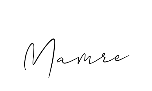 Best and Professional Signature Style for Mamre. Allison_Script Best Signature Style Collection. Mamre signature style 2 images and pictures png