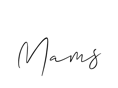 Similarly Allison_Script is the best handwritten signature design. Signature creator online .You can use it as an online autograph creator for name Mams. Mams signature style 2 images and pictures png