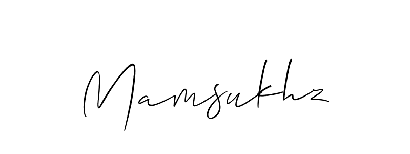 You can use this online signature creator to create a handwritten signature for the name Mamsukhz. This is the best online autograph maker. Mamsukhz signature style 2 images and pictures png