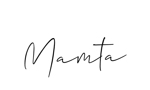 You should practise on your own different ways (Allison_Script) to write your name (Mamta) in signature. don't let someone else do it for you. Mamta signature style 2 images and pictures png