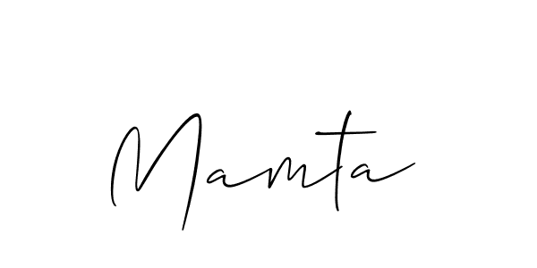 Also we have Mamta  name is the best signature style. Create professional handwritten signature collection using Allison_Script autograph style. Mamta  signature style 2 images and pictures png