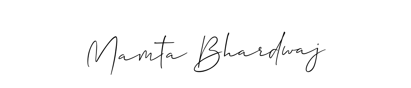 Make a short Mamta Bhardwaj signature style. Manage your documents anywhere anytime using Allison_Script. Create and add eSignatures, submit forms, share and send files easily. Mamta Bhardwaj signature style 2 images and pictures png
