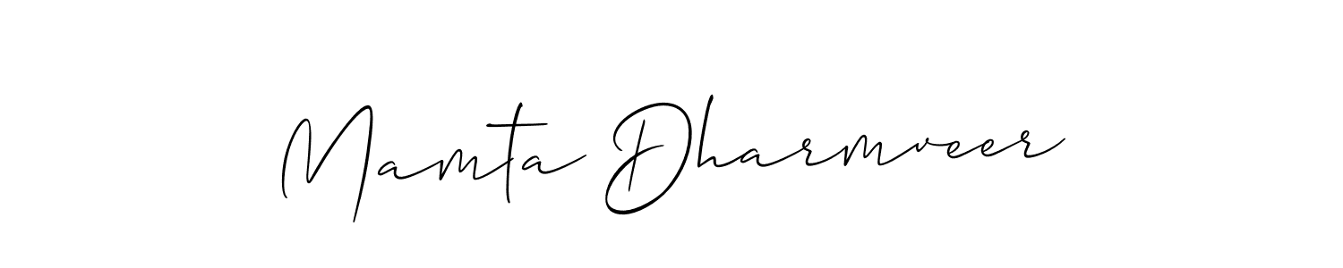 Make a beautiful signature design for name Mamta Dharmveer. With this signature (Allison_Script) style, you can create a handwritten signature for free. Mamta Dharmveer signature style 2 images and pictures png