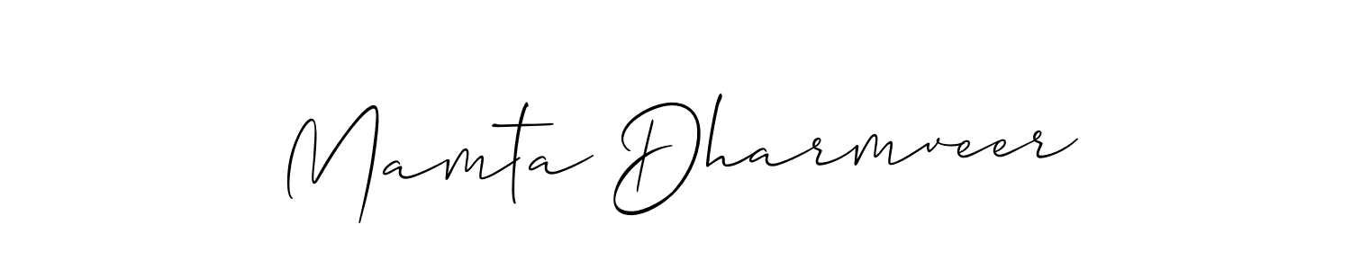 Use a signature maker to create a handwritten signature online. With this signature software, you can design (Allison_Script) your own signature for name Mamta Dharmveer. Mamta Dharmveer signature style 2 images and pictures png