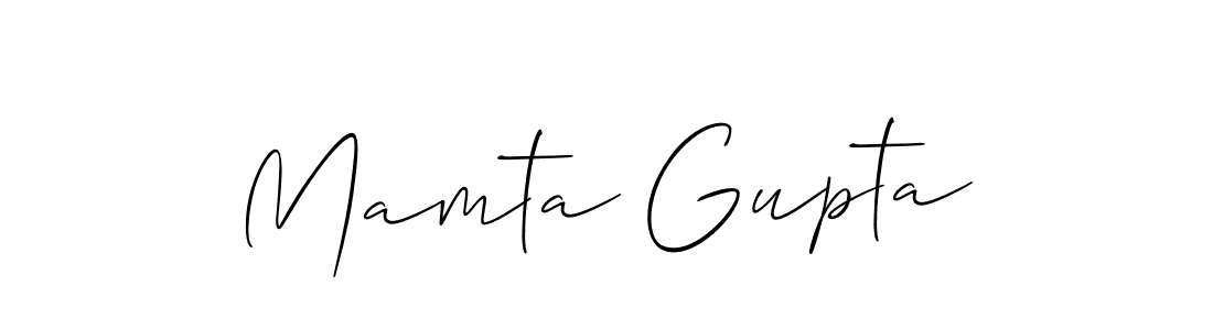 How to make Mamta Gupta signature? Allison_Script is a professional autograph style. Create handwritten signature for Mamta Gupta name. Mamta Gupta signature style 2 images and pictures png