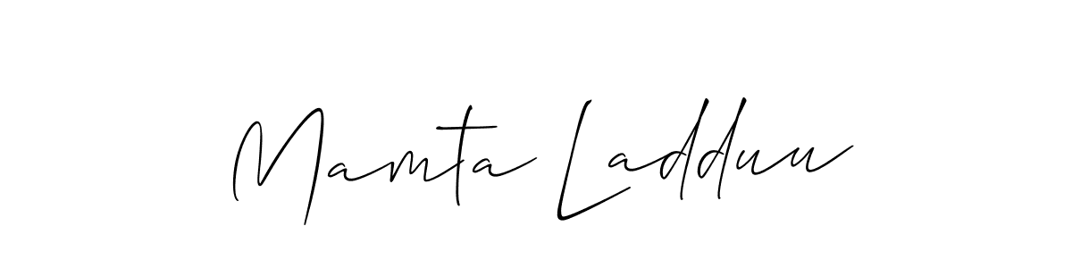 Once you've used our free online signature maker to create your best signature Allison_Script style, it's time to enjoy all of the benefits that Mamta Ladduu name signing documents. Mamta Ladduu signature style 2 images and pictures png