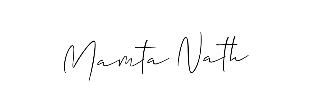 This is the best signature style for the Mamta Nath name. Also you like these signature font (Allison_Script). Mix name signature. Mamta Nath signature style 2 images and pictures png