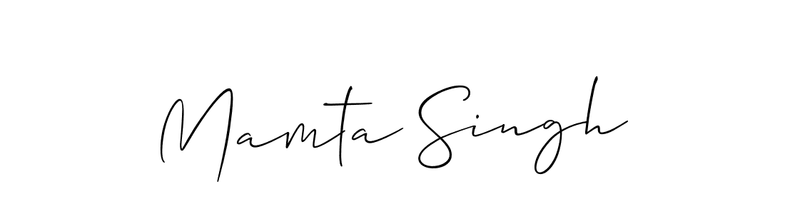 Use a signature maker to create a handwritten signature online. With this signature software, you can design (Allison_Script) your own signature for name Mamta Singh. Mamta Singh signature style 2 images and pictures png