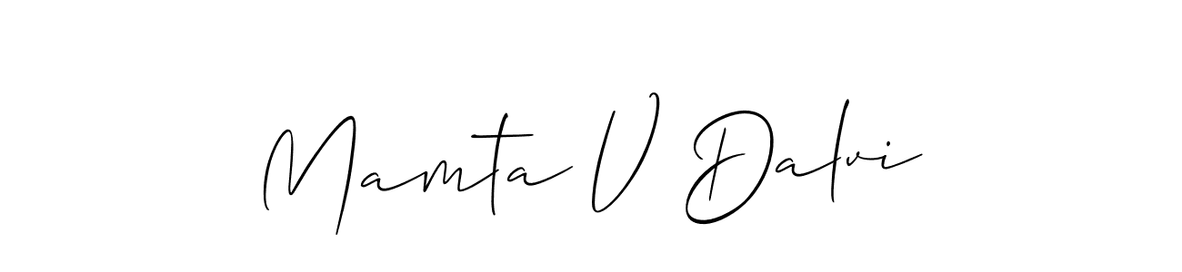Once you've used our free online signature maker to create your best signature Allison_Script style, it's time to enjoy all of the benefits that Mamta V Dalvi name signing documents. Mamta V Dalvi signature style 2 images and pictures png