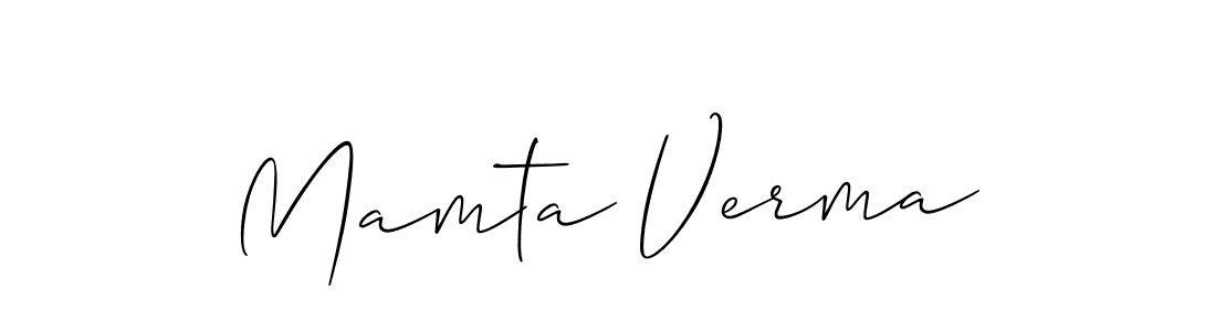 Best and Professional Signature Style for Mamta Verma. Allison_Script Best Signature Style Collection. Mamta Verma signature style 2 images and pictures png