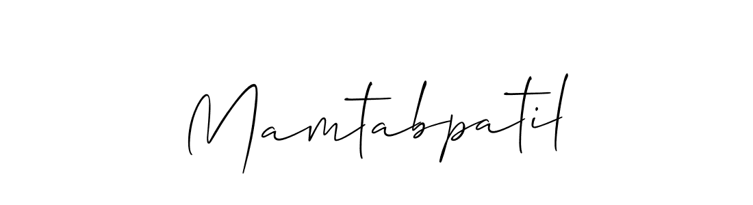 Best and Professional Signature Style for Mamtabpatil. Allison_Script Best Signature Style Collection. Mamtabpatil signature style 2 images and pictures png