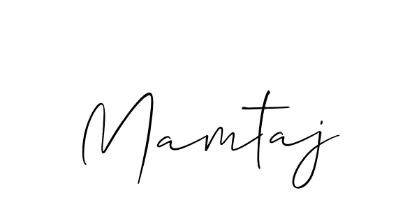 How to make Mamtaj signature? Allison_Script is a professional autograph style. Create handwritten signature for Mamtaj name. Mamtaj signature style 2 images and pictures png