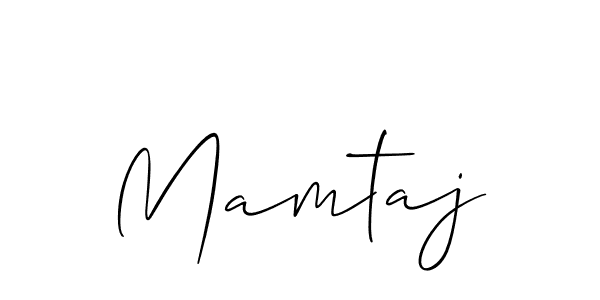 Also we have Mamtaj name is the best signature style. Create professional handwritten signature collection using Allison_Script autograph style. Mamtaj signature style 2 images and pictures png