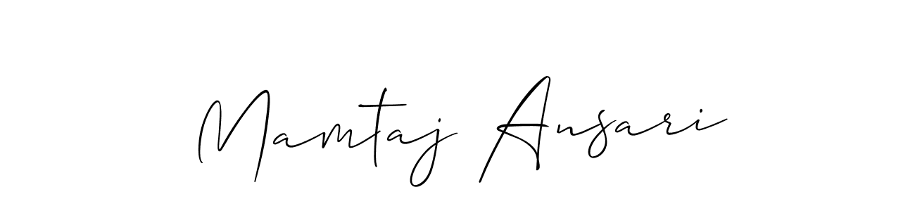 It looks lik you need a new signature style for name Mamtaj Ansari. Design unique handwritten (Allison_Script) signature with our free signature maker in just a few clicks. Mamtaj Ansari signature style 2 images and pictures png