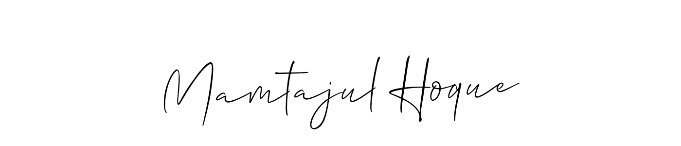 Use a signature maker to create a handwritten signature online. With this signature software, you can design (Allison_Script) your own signature for name Mamtajul Hoque. Mamtajul Hoque signature style 2 images and pictures png