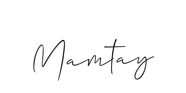 if you are searching for the best signature style for your name Mamtay. so please give up your signature search. here we have designed multiple signature styles  using Allison_Script. Mamtay signature style 2 images and pictures png