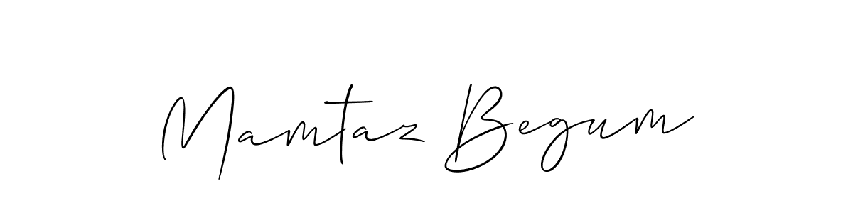 Mamtaz Begum stylish signature style. Best Handwritten Sign (Allison_Script) for my name. Handwritten Signature Collection Ideas for my name Mamtaz Begum. Mamtaz Begum signature style 2 images and pictures png