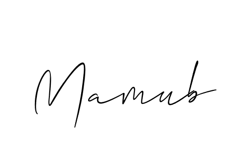 Make a short Mamub signature style. Manage your documents anywhere anytime using Allison_Script. Create and add eSignatures, submit forms, share and send files easily. Mamub signature style 2 images and pictures png