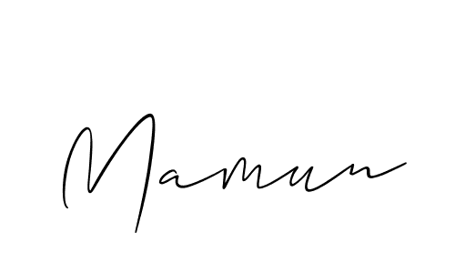 Also we have Mamun name is the best signature style. Create professional handwritten signature collection using Allison_Script autograph style. Mamun signature style 2 images and pictures png