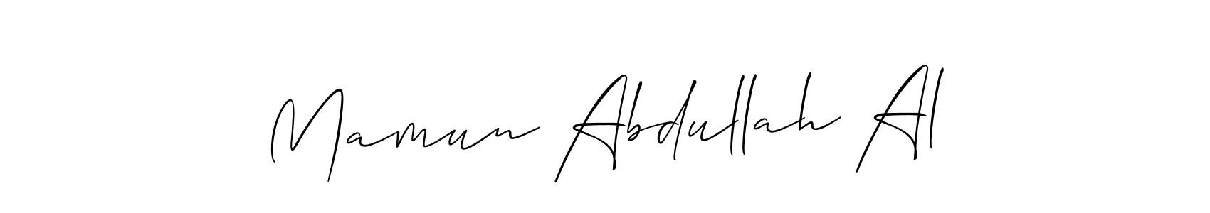 Once you've used our free online signature maker to create your best signature Allison_Script style, it's time to enjoy all of the benefits that Mamun Abdullah Al name signing documents. Mamun Abdullah Al signature style 2 images and pictures png