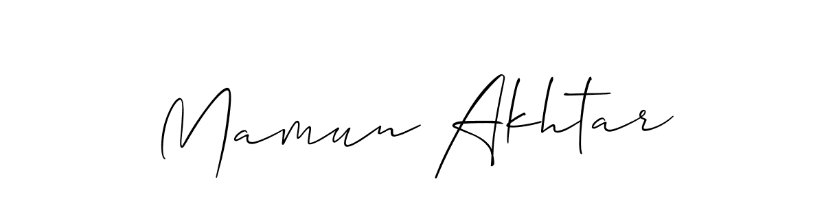 It looks lik you need a new signature style for name Mamun Akhtar. Design unique handwritten (Allison_Script) signature with our free signature maker in just a few clicks. Mamun Akhtar signature style 2 images and pictures png