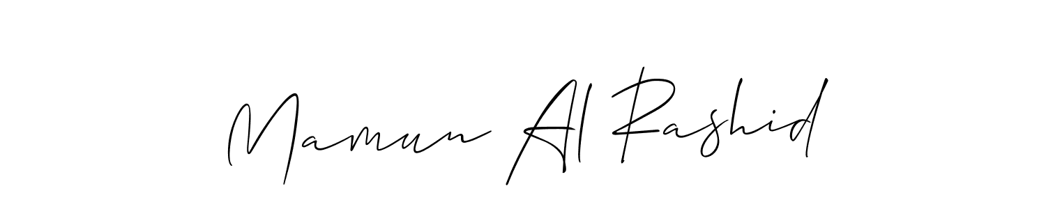 This is the best signature style for the Mamun Al Rashid name. Also you like these signature font (Allison_Script). Mix name signature. Mamun Al Rashid signature style 2 images and pictures png