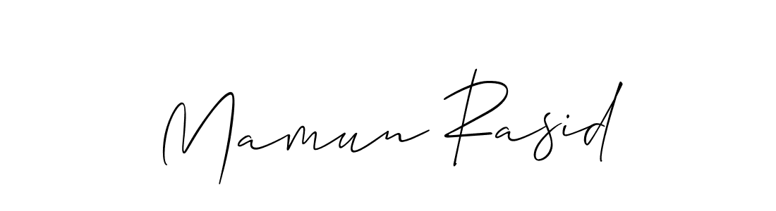 Make a short Mamun Rasid signature style. Manage your documents anywhere anytime using Allison_Script. Create and add eSignatures, submit forms, share and send files easily. Mamun Rasid signature style 2 images and pictures png