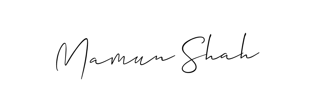 if you are searching for the best signature style for your name Mamun Shah. so please give up your signature search. here we have designed multiple signature styles  using Allison_Script. Mamun Shah signature style 2 images and pictures png