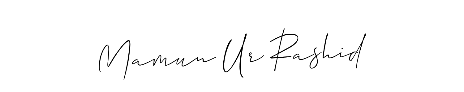 How to Draw Mamun Ur Rashid signature style? Allison_Script is a latest design signature styles for name Mamun Ur Rashid. Mamun Ur Rashid signature style 2 images and pictures png