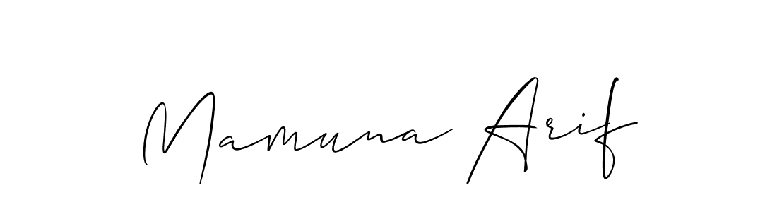 Here are the top 10 professional signature styles for the name Mamuna Arif. These are the best autograph styles you can use for your name. Mamuna Arif signature style 2 images and pictures png