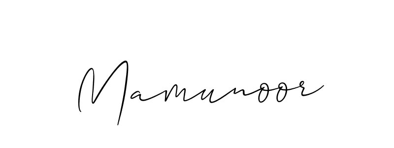 if you are searching for the best signature style for your name Mamunoor. so please give up your signature search. here we have designed multiple signature styles  using Allison_Script. Mamunoor signature style 2 images and pictures png