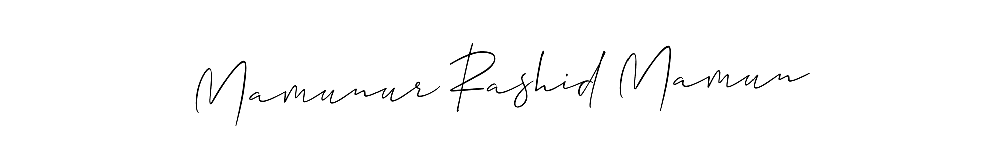 Mamunur Rashid Mamun stylish signature style. Best Handwritten Sign (Allison_Script) for my name. Handwritten Signature Collection Ideas for my name Mamunur Rashid Mamun. Mamunur Rashid Mamun signature style 2 images and pictures png