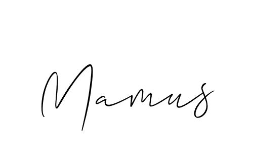 How to make Mamus signature? Allison_Script is a professional autograph style. Create handwritten signature for Mamus name. Mamus signature style 2 images and pictures png