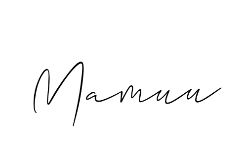 Also You can easily find your signature by using the search form. We will create Mamuu name handwritten signature images for you free of cost using Allison_Script sign style. Mamuu signature style 2 images and pictures png