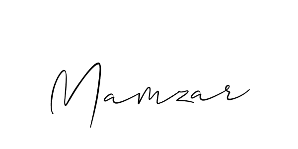 Allison_Script is a professional signature style that is perfect for those who want to add a touch of class to their signature. It is also a great choice for those who want to make their signature more unique. Get Mamzar name to fancy signature for free. Mamzar signature style 2 images and pictures png