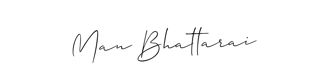 How to make Man Bhattarai name signature. Use Allison_Script style for creating short signs online. This is the latest handwritten sign. Man Bhattarai signature style 2 images and pictures png