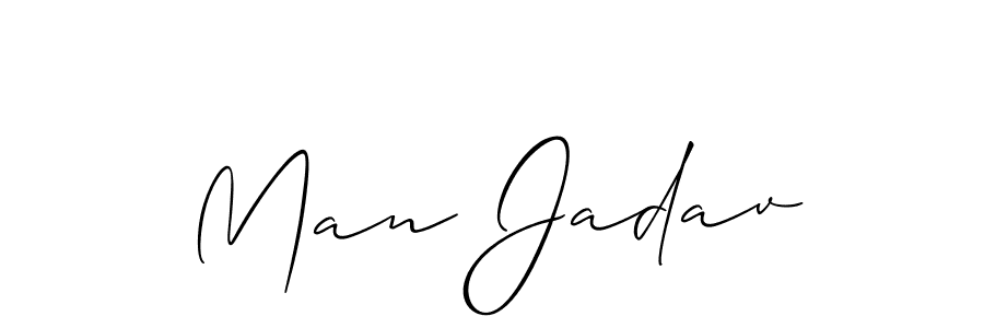 Make a beautiful signature design for name Man Jadav. Use this online signature maker to create a handwritten signature for free. Man Jadav signature style 2 images and pictures png