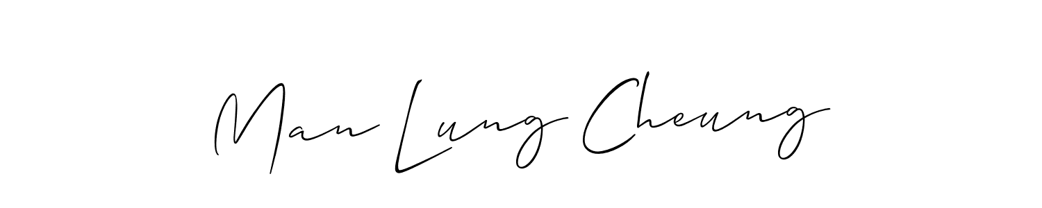 if you are searching for the best signature style for your name Man Lung Cheung. so please give up your signature search. here we have designed multiple signature styles  using Allison_Script. Man Lung Cheung signature style 2 images and pictures png