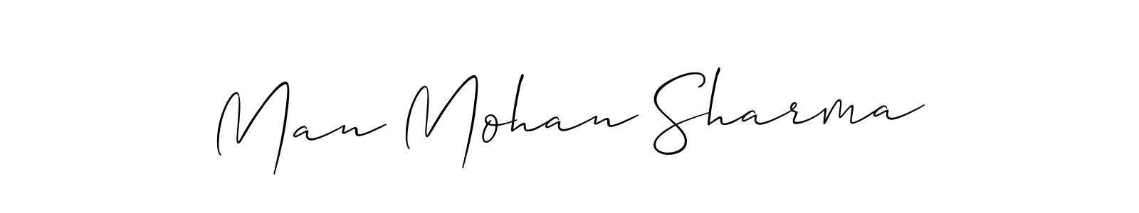 How to Draw Man Mohan Sharma signature style? Allison_Script is a latest design signature styles for name Man Mohan Sharma. Man Mohan Sharma signature style 2 images and pictures png