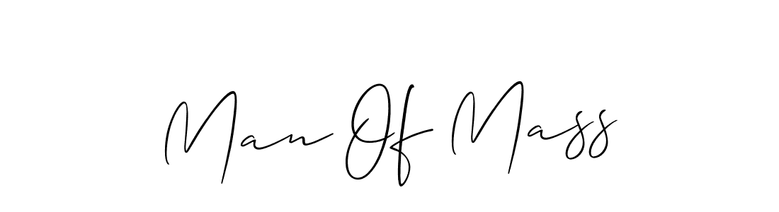 How to make Man Of Mass signature? Allison_Script is a professional autograph style. Create handwritten signature for Man Of Mass name. Man Of Mass signature style 2 images and pictures png