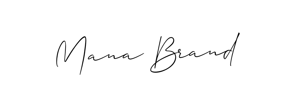 Also we have Mana Brand name is the best signature style. Create professional handwritten signature collection using Allison_Script autograph style. Mana Brand signature style 2 images and pictures png