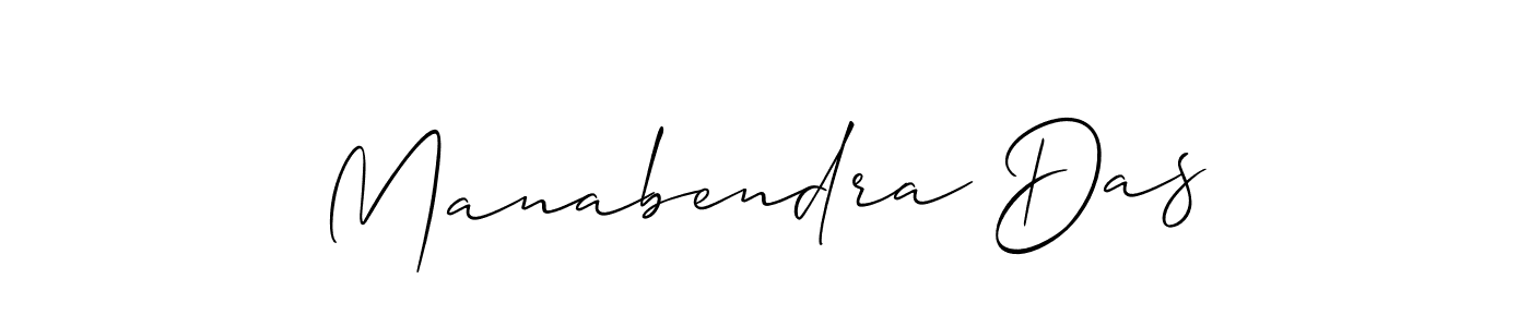 Also we have Manabendra Das name is the best signature style. Create professional handwritten signature collection using Allison_Script autograph style. Manabendra Das signature style 2 images and pictures png
