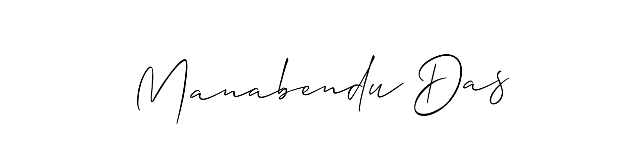 Also we have Manabendu Das name is the best signature style. Create professional handwritten signature collection using Allison_Script autograph style. Manabendu Das signature style 2 images and pictures png