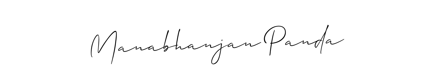 if you are searching for the best signature style for your name Manabhanjan Panda. so please give up your signature search. here we have designed multiple signature styles  using Allison_Script. Manabhanjan Panda signature style 2 images and pictures png