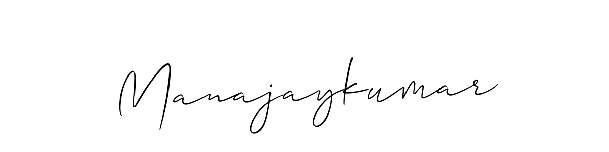 This is the best signature style for the Manajaykumar name. Also you like these signature font (Allison_Script). Mix name signature. Manajaykumar signature style 2 images and pictures png