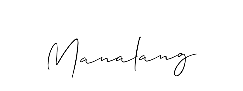 Once you've used our free online signature maker to create your best signature Allison_Script style, it's time to enjoy all of the benefits that Manalang name signing documents. Manalang signature style 2 images and pictures png