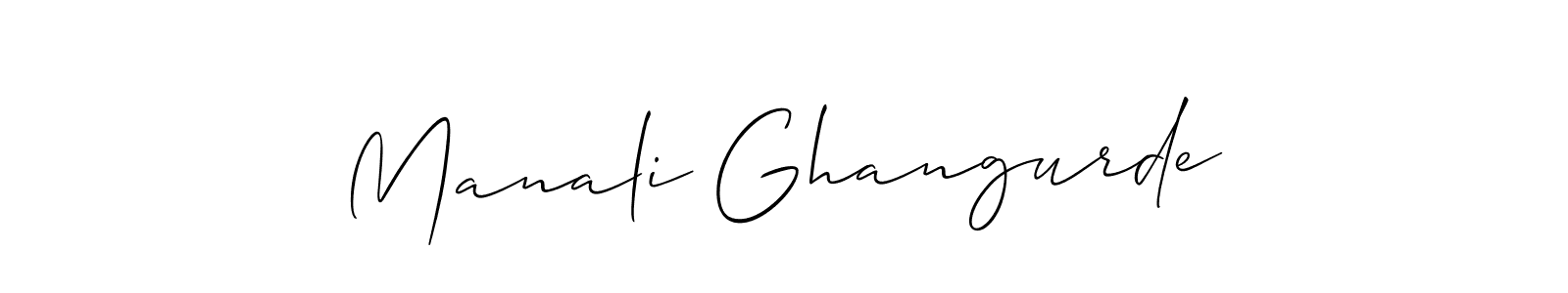 Check out images of Autograph of Manali Ghangurde name. Actor Manali Ghangurde Signature Style. Allison_Script is a professional sign style online. Manali Ghangurde signature style 2 images and pictures png