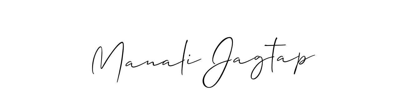 if you are searching for the best signature style for your name Manali Jagtap. so please give up your signature search. here we have designed multiple signature styles  using Allison_Script. Manali Jagtap signature style 2 images and pictures png
